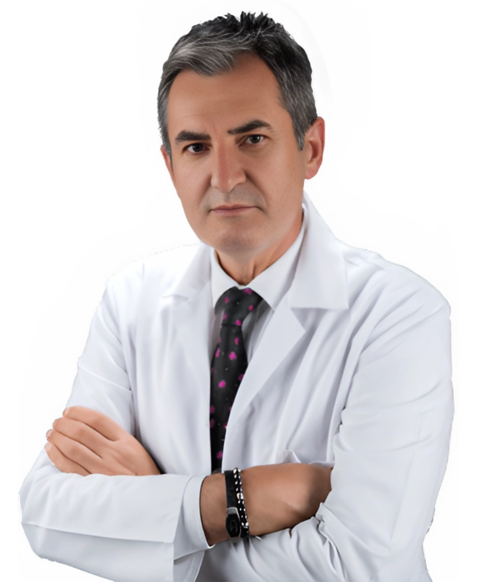 Portrait of Doç. Dr. Ali Durmuş, a General Surgery Specialist, standing in a professional medical environment.