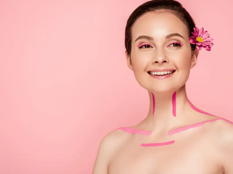 Assessing whether fat, loose skin or chin projection is causing a double chin at Vivid Clinic