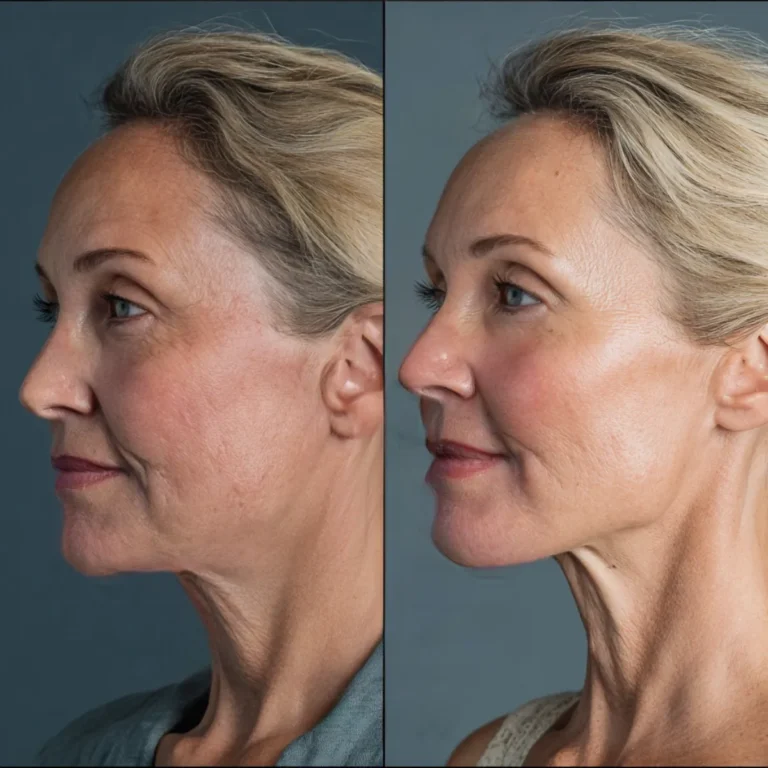A natural-looking facelift result, minimizing the negative side effects of plastic surgery on face.