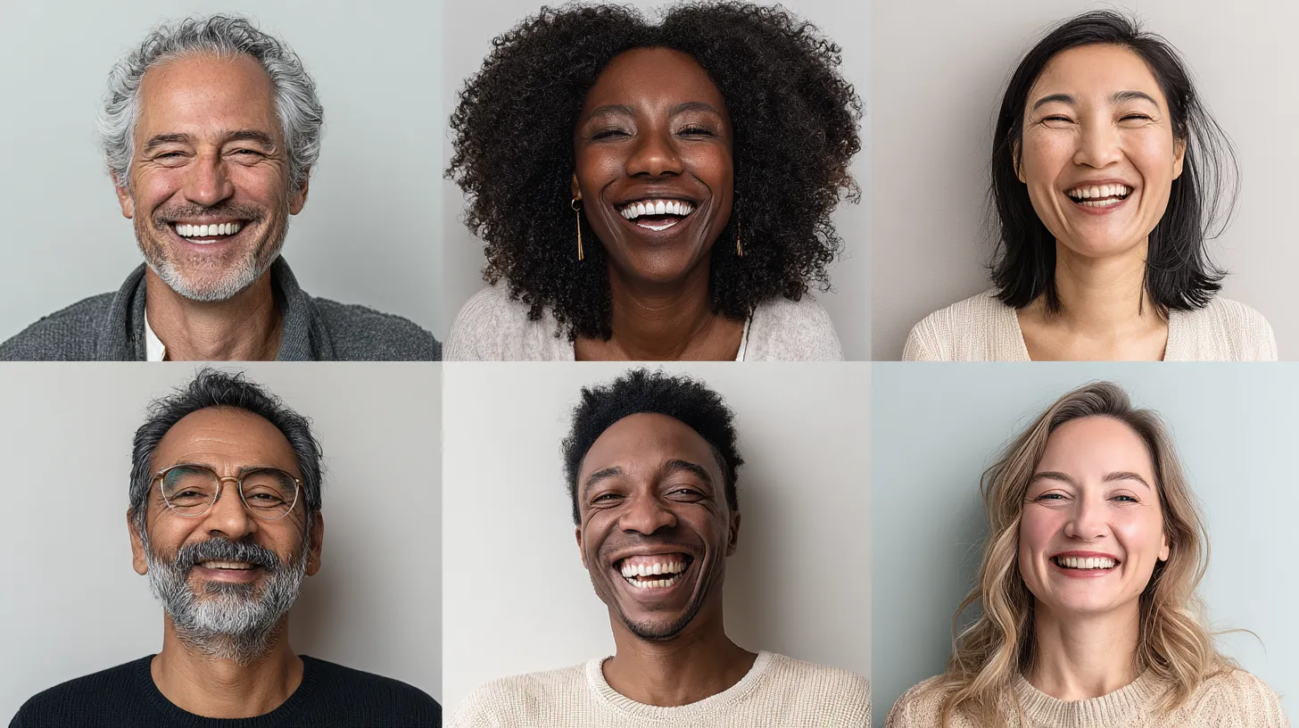 Коллаж из историй разных пациентов, которые испытали на себе положительные побочные эффекты косметической хирургии.