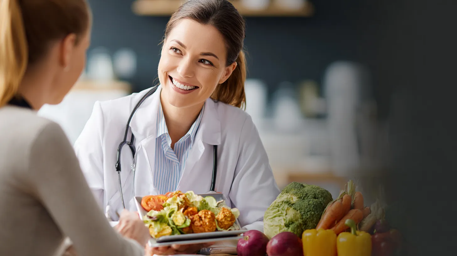 Türkiye'de Bariatrik Cerrahi Maliyeti: Fiyatınızı Belirleyen 9 Güçlü Faktör a nutritionist providing crucial aftercare, a key component included in the vivid clinic bariatric s