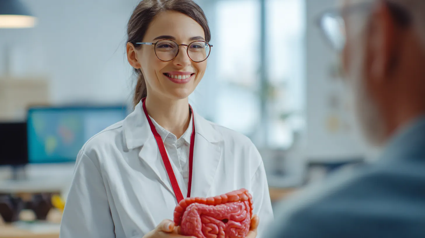 Türkiye'de Bariatrik Cerrahi Maliyeti: Fiyatınızı Belirleyen 9 Güçlü Faktör A surgeon at vivid clinic explaining what are the 4 types of bariatric surgery to a patient using anatomical m
