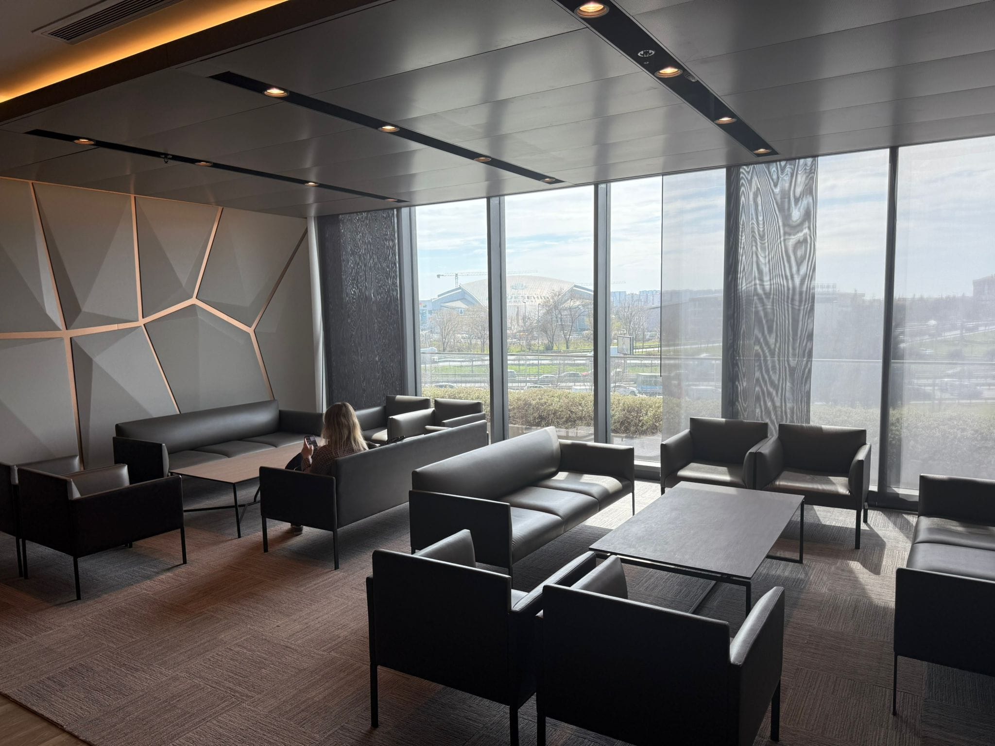 Avrasya Hospital Lobby and Starbucks Cafe in Istanbul