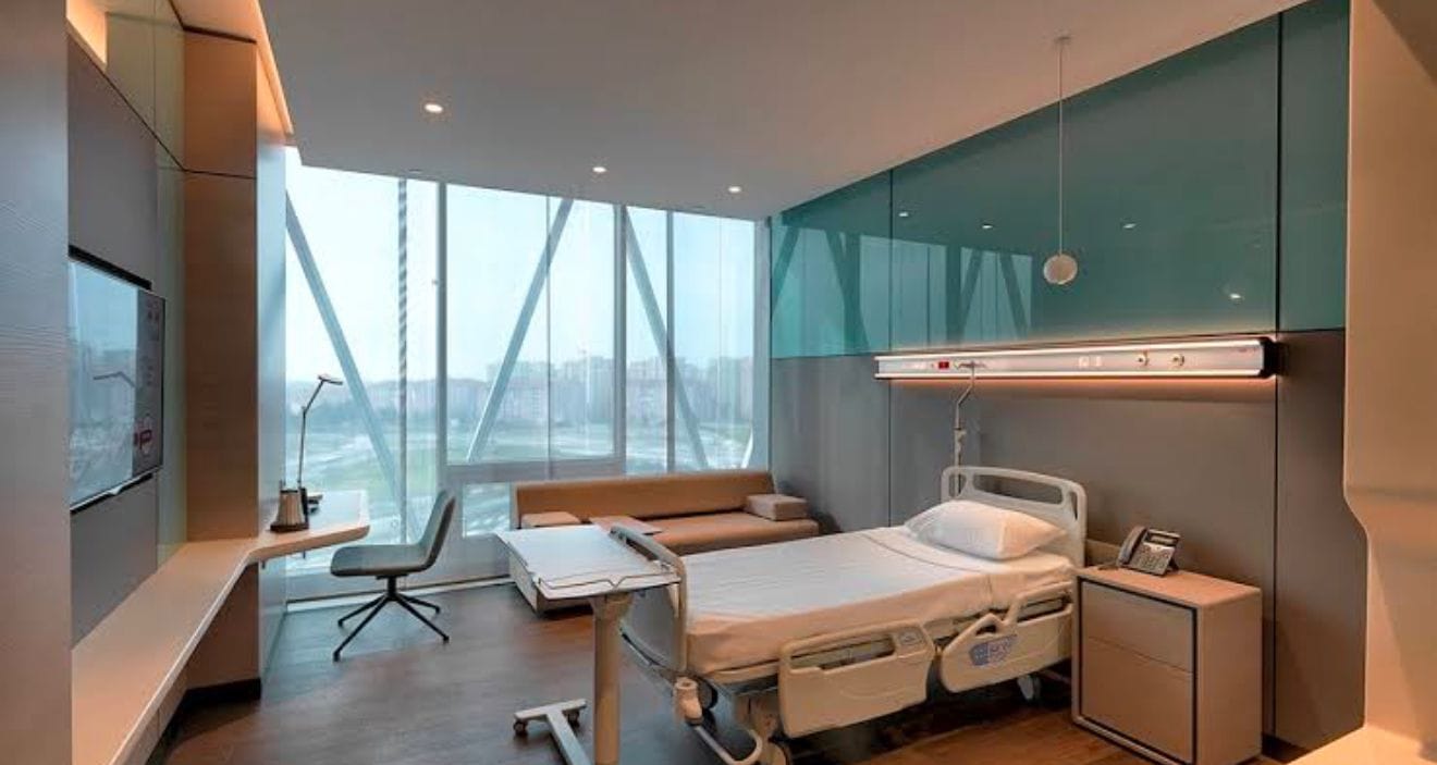 Modern Patient Room with Panoramic View